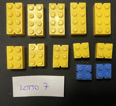 LEGO Mursten - Vintage ABB Steine, Schlitzsteine, DogBone Logo (LOT 7)
