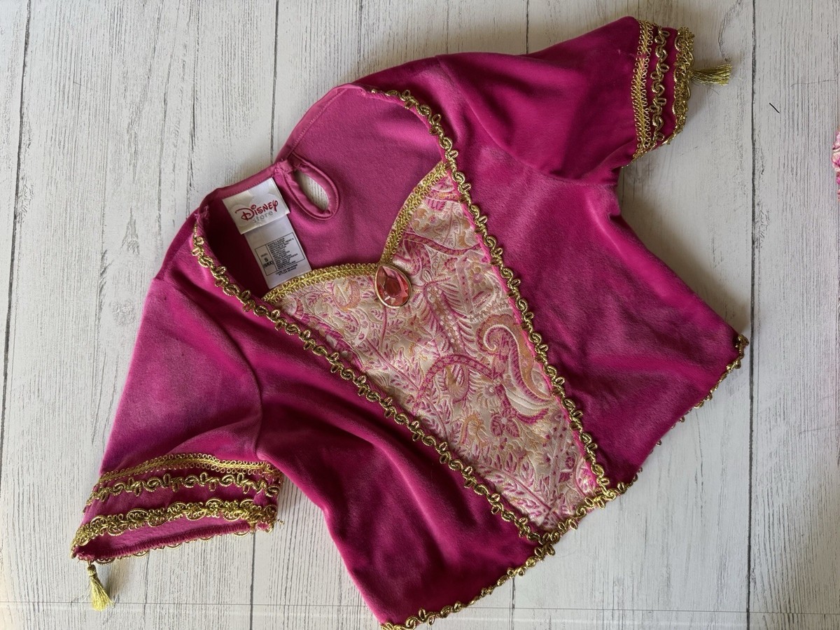 Disney Store Aladdin Princess Jasmine Size Small 6/6X Pink Costume