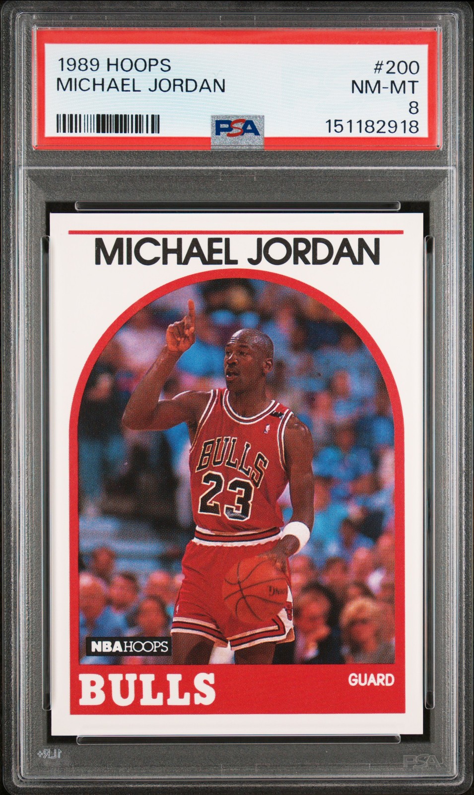 1989 Hoops #200 Michael Jordan PSA 8 Bulls HOF NBA Basketball Vintage Card