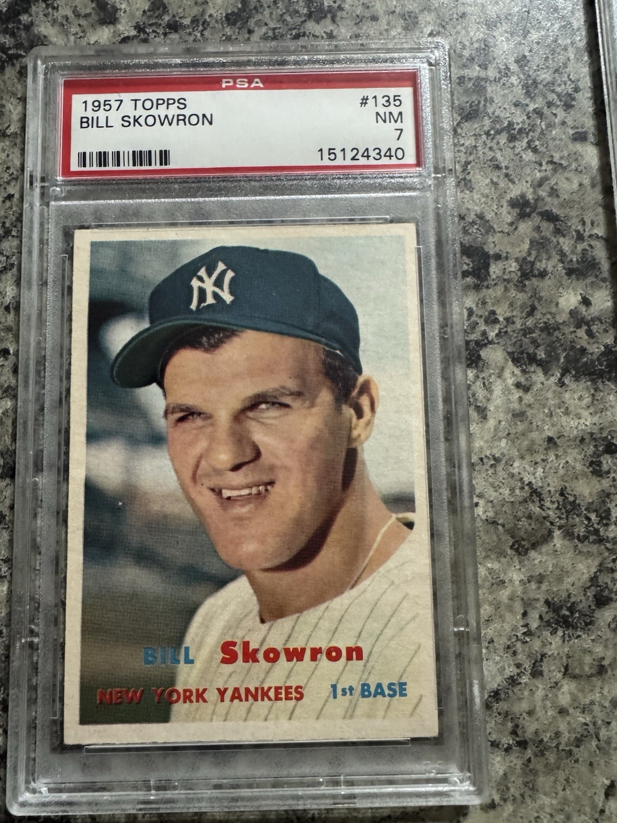 1957 Topps - Bill Moose Skowron #135 PSA 7 Near Mint