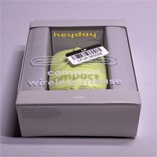 heyday Bluetooth 5.1 Mouse Wireless USB Receiver Compact Yellow Optical