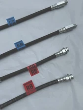 C3 Corvette 68-82 Rubber Brake hoses with PART numbers USA MADE NEW 4 pieces