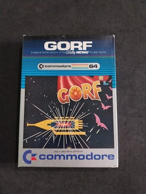GORF BALLY MIDWAY COMMODORE 64 C64 Cartridge USA Version Neu Selten