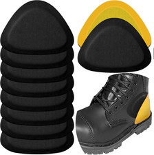 4 Pair Leather Heel Pads, Heel Grips Liner Cushions for Pain Relief, Inserts for