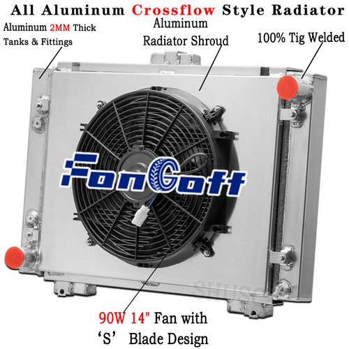4 Row Radiator For 1964 Ford Galaxie 500 500XL  L6 V8 6.4L 64GL AE64GL CC64GL