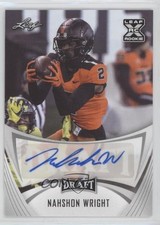 2021 Leaf Draft Nahshon Wright #BA-NW1 Auto 4z8