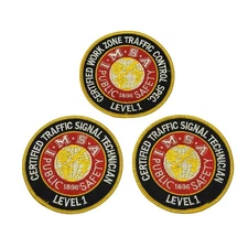 IMSA Public Safety Patch Lot of 3 - Traffic Control Spec - Certified Signal Tech