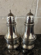 Sterling Silver Salt Pepper Shaker Vintage 4¼ Inch Lenox Silver FSC-99A