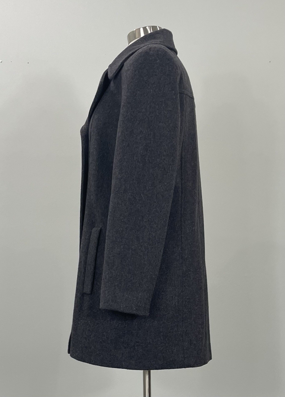 Pendleton Double Breasted Gray Pea Coat - Size 10 - image 8