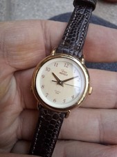 Orologio da donna Timex Indiglo al quarzo tono oro cinturino in vera pelle...