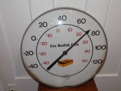 Vintage We Use Kodak Film Thermometer