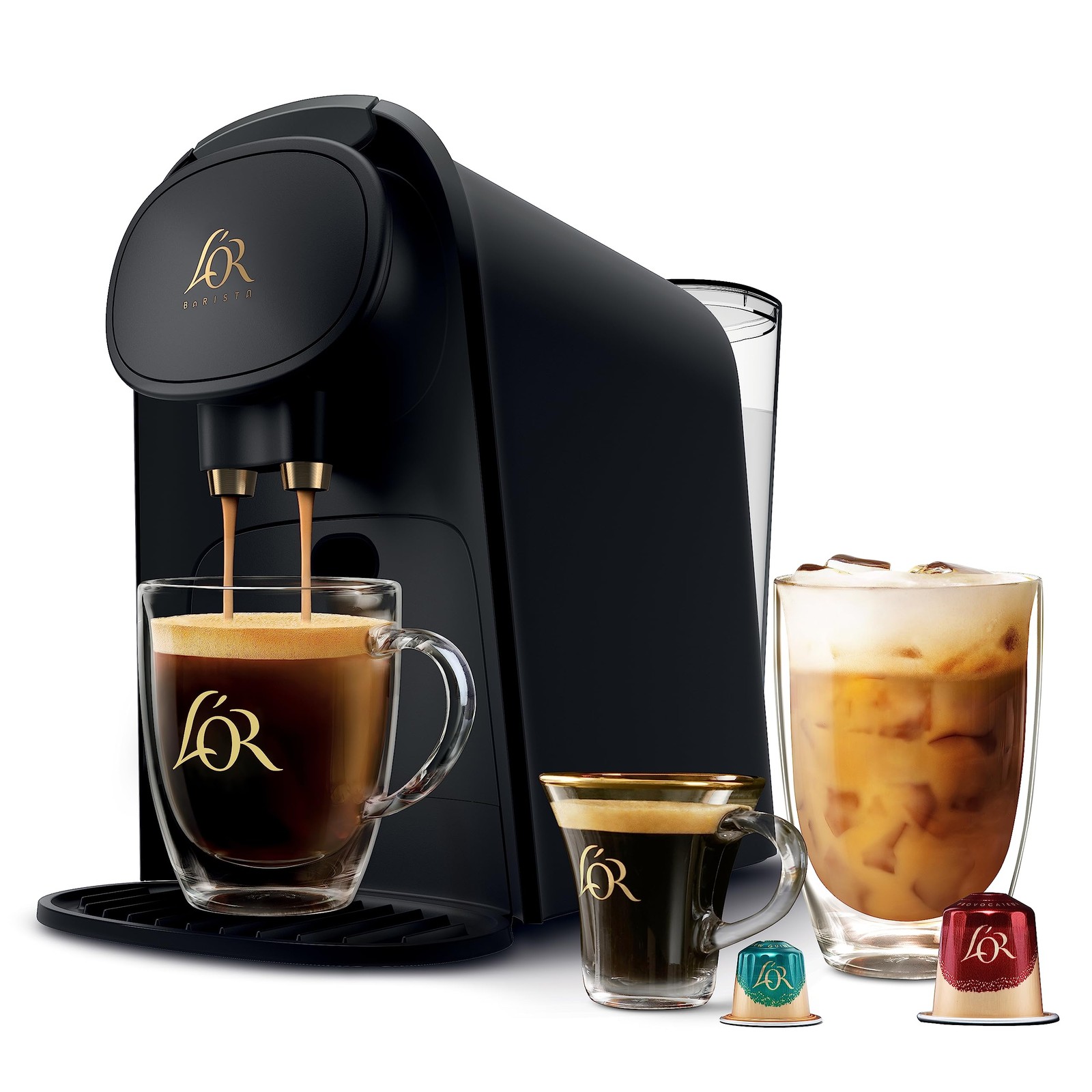L'OR Barista System Coffee and Espresso Machine Combo by Phi