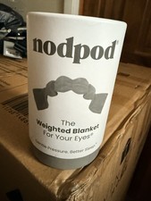 Nodpod Weighted Sleep Mask Fossil Gray Cotton Microfleece