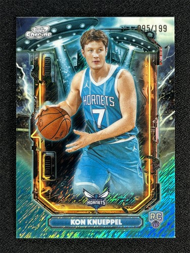 2025-26 Topps Chrome Cosmic Kon Knueppel Aqua Equinox Rookie RC /199