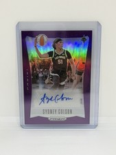 2024 Panini Prizm - #TB-SYC Sydney Colson Throwback Signatures Purple Auto /49