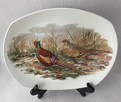Bunte Vögel Großbritanniens Erbe Kunst Deko Teller von Ridgwy Irostone