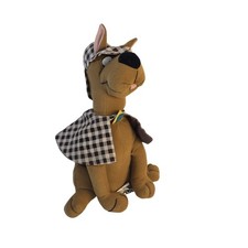 Vintage 1997 SCOOBY DOO as Sherlock Holmes 10  Plush Cartoon Network Hanna Barba