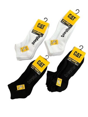 3 Paar Cat Caterpillar Sport Sneakers Sneakersocken Schwarz Weiß Gr 39-46 Socken