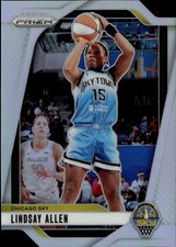 2024 Panini Prizm WNBA Green Prizms Lindsay Allen Card #107