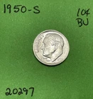 1950 S Roosevelt Dime 10c BU Uncirculated Mint State Coin 90% Silver