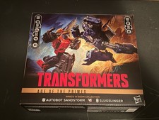 HASBRO TRANSFORMERS AGE OF PRIMES WRECK 'N DOOM SANDSTORM VS SLUGSLINGER 2-PACK