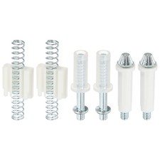 2 Pack Bifold Door Hardware, Included Top and Bottom Pivot, Spring Clip