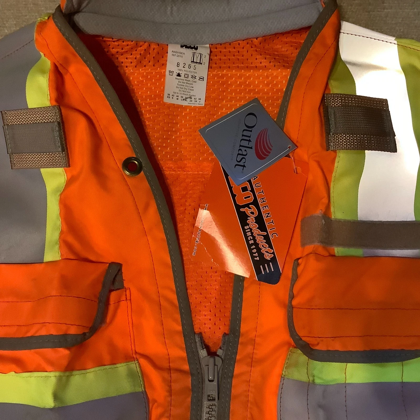 Seco Products Surveyor’s Vest Orange Yellow Size XL image 2