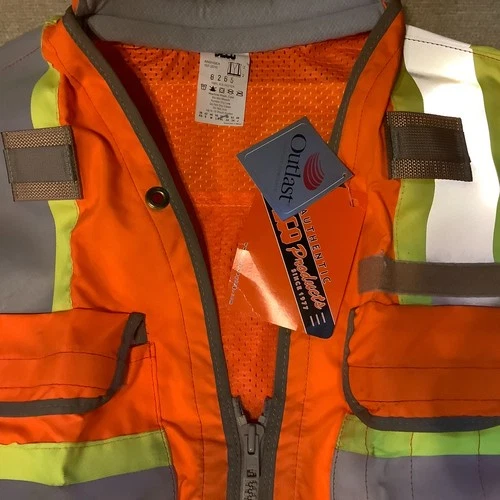 Seco Products Surveyor’s Vest Orange Yellow Size XL image 2