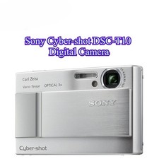Sony Cyber-shot DSC-T10 7.2MP Digital Camera - Silver for sale