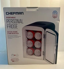 Chefman Portable Personal Mini Fridge Cooling & Heating (Car or Home) - 4 LTS