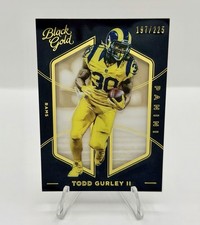 2016 Panini Black Gold TODD GURLEY II Gold Foil Silhouette #15 LA Rams /225