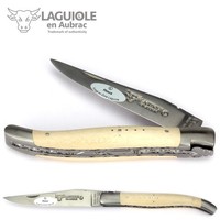 Laguiole En Aubrac Taschenmesser Doppelplatine Stechpalme L0712HOIF 12 Cm Messer