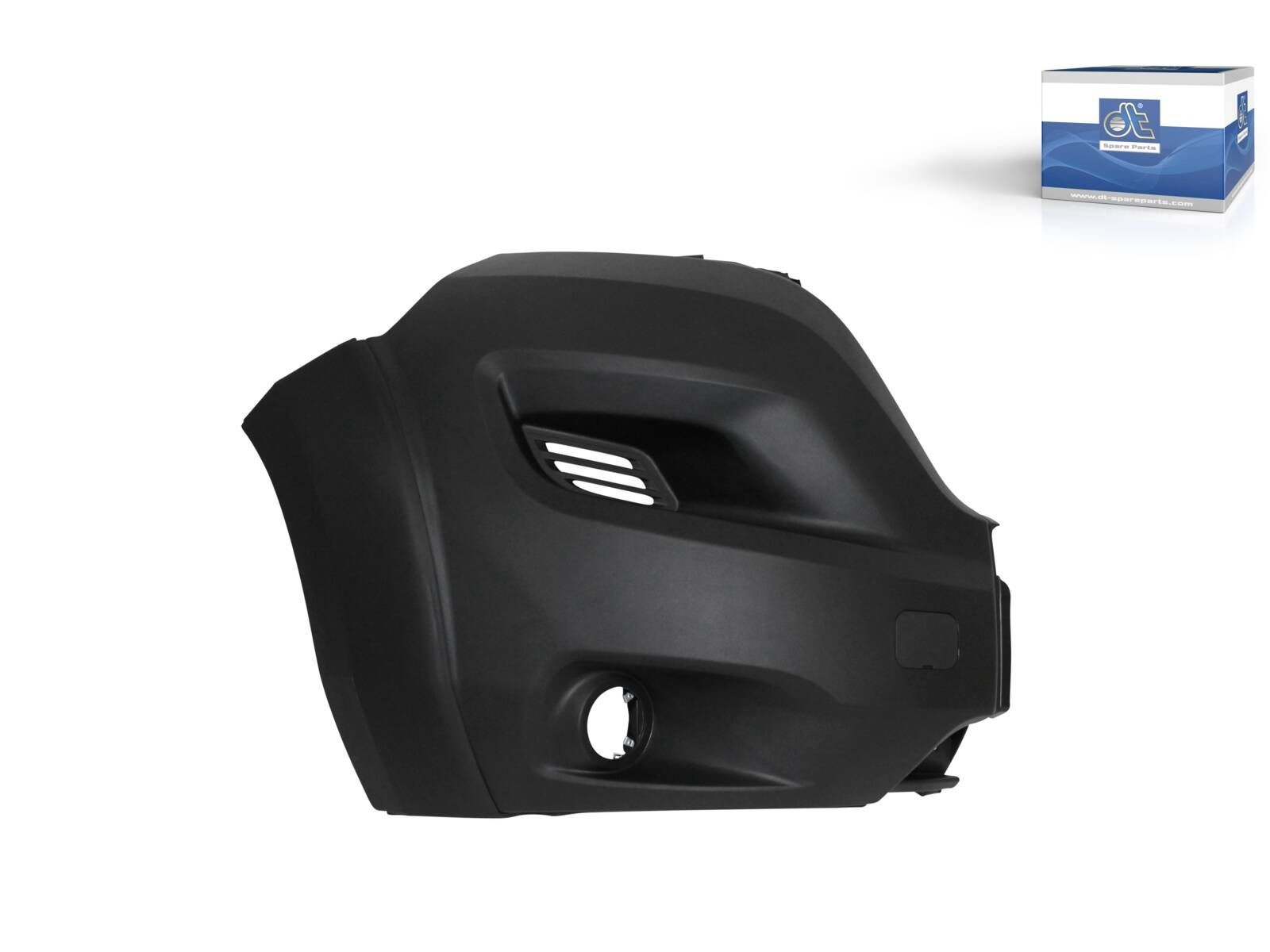 Angle de pare-chocs DT Spare Parts droit noir pour réparer les impacts de carrosserie
