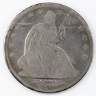 1873 Liberty Seated Half Dollar Arrows Seated Liberty Silver 50c