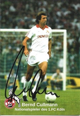 BERND CULLMANN-DFB-1.FC KÖLN-LEGENDE-TOLLE-AUTOGRAMMKARTE