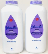 2x Johnson's Baby Powder Lavender Cornstarch Hypoallergenic 15 oz New Sealed