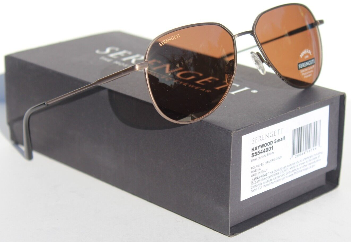 SERENGETI Haywood Small POLARIZED Sunglasses Bronze/Drivers 