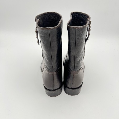 Ralph LaurenDark Brown Polo Women's Leather Ankle Boots/Booties 37.5 US 7 zip u - Picture 3 of 7