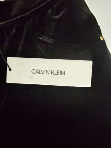 Calvin Klein Women’s Black Stretch Velvet Pull-On Legging Size XS, NWTs $59.50 - Picture 3 of 8