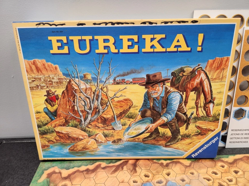 Vtg Eureka! Board Game by Ravensburger 1988 Gold Rush Gold Fever Game Excellent - Image 2 of 4