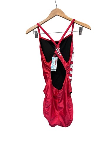 Kiefer Sublimated Guard Thin Strap Title Back Swimsuit Women’s Size 36 - Picture 2 of 2