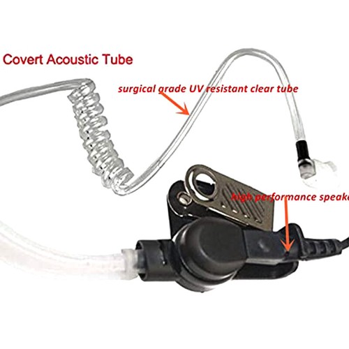 2-Wire Headset Earpiece Mic For MOTOROLA XPR3300 XPR3500 E8608 XIR P6620 Radio - Zdjęcie 6 z 8