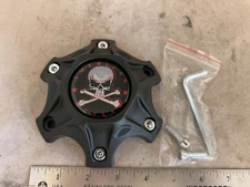 American Outlaw Bandit 6x114.3 Flat Black Wheel Rim Hub Cover Center Cap BC-848