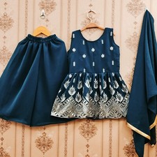 Readymade kids girls top plazzo party wear eid indian girls designer dress