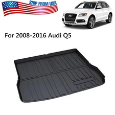 TPO Rear Trunk Cargo Floor Tray Boot Liner Mat Fit for 2009-2017 Audi Q5 Black