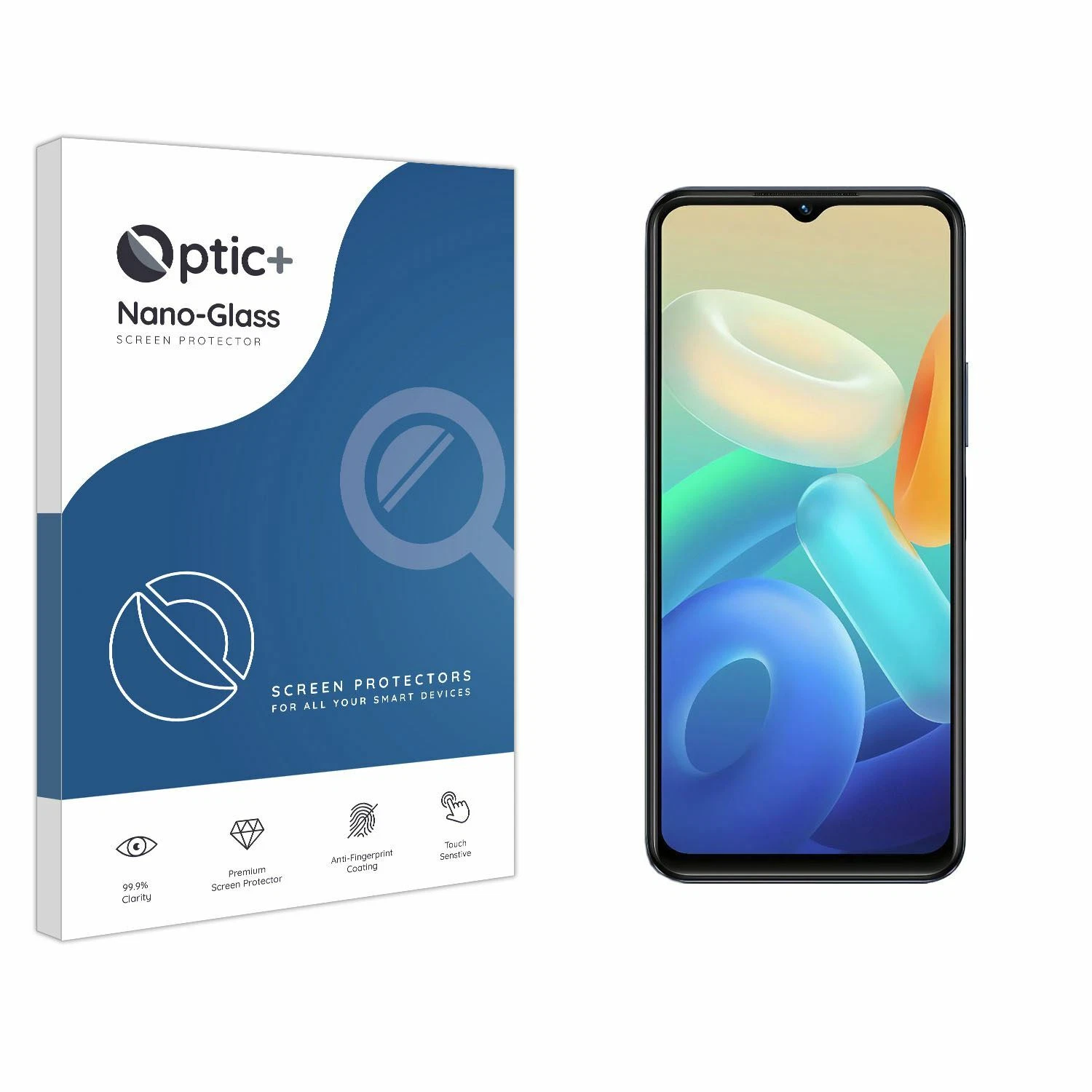 Optic+ Nano Glass Screen Protector for Vivo Y55 5G