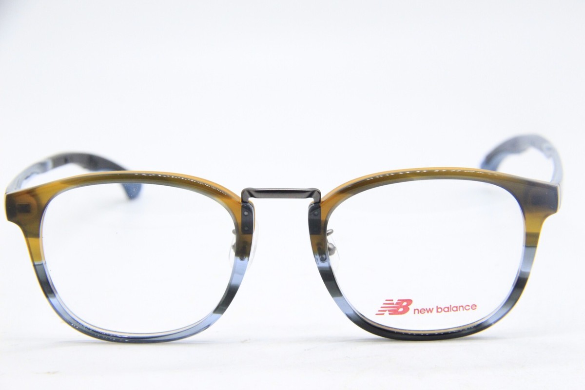 New Balance Nb 4112-2 Havana Gray Blue Authentic Eyeglasses 51-21-150 New Balance 4112 Eyeglasses main image 3