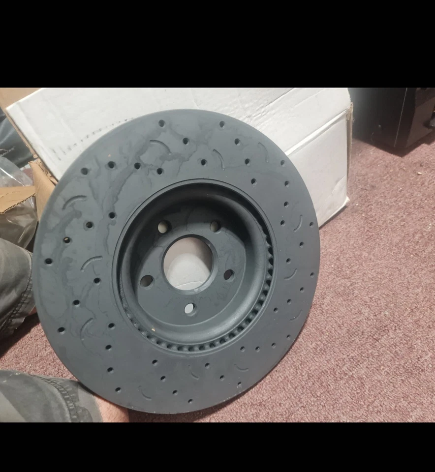 Hawk Performance HTC4896 Talon Cross Drilled And Slotted Brake Rotors Set - Image 2 of 4