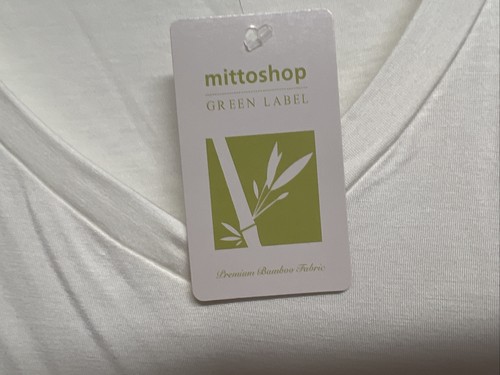 Mittoshop size Large Women’s v-neck Ivory BAMBOO Long Sleeve Tunic Top NWT - Picture 3 of 10