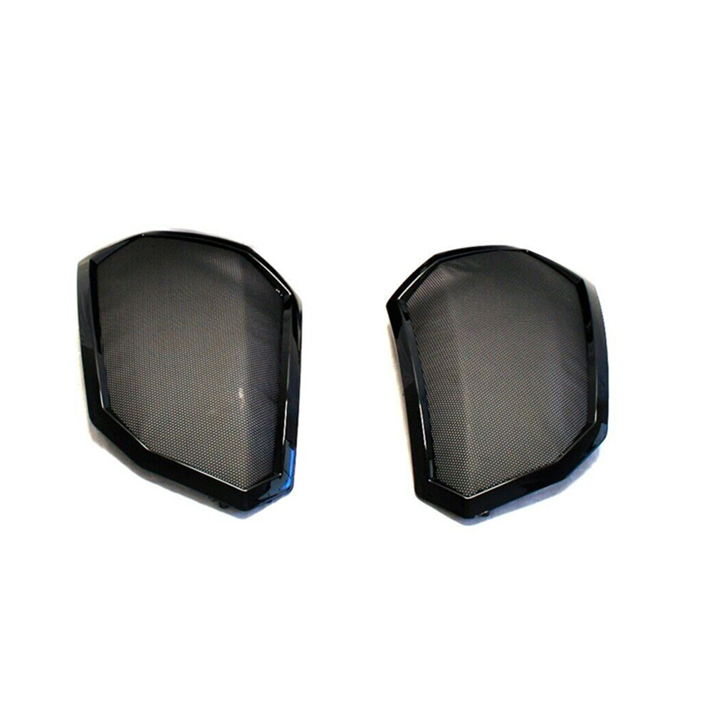 6x9 Vivid Black Saddlebag Speaker Lids for Victory Cross Country